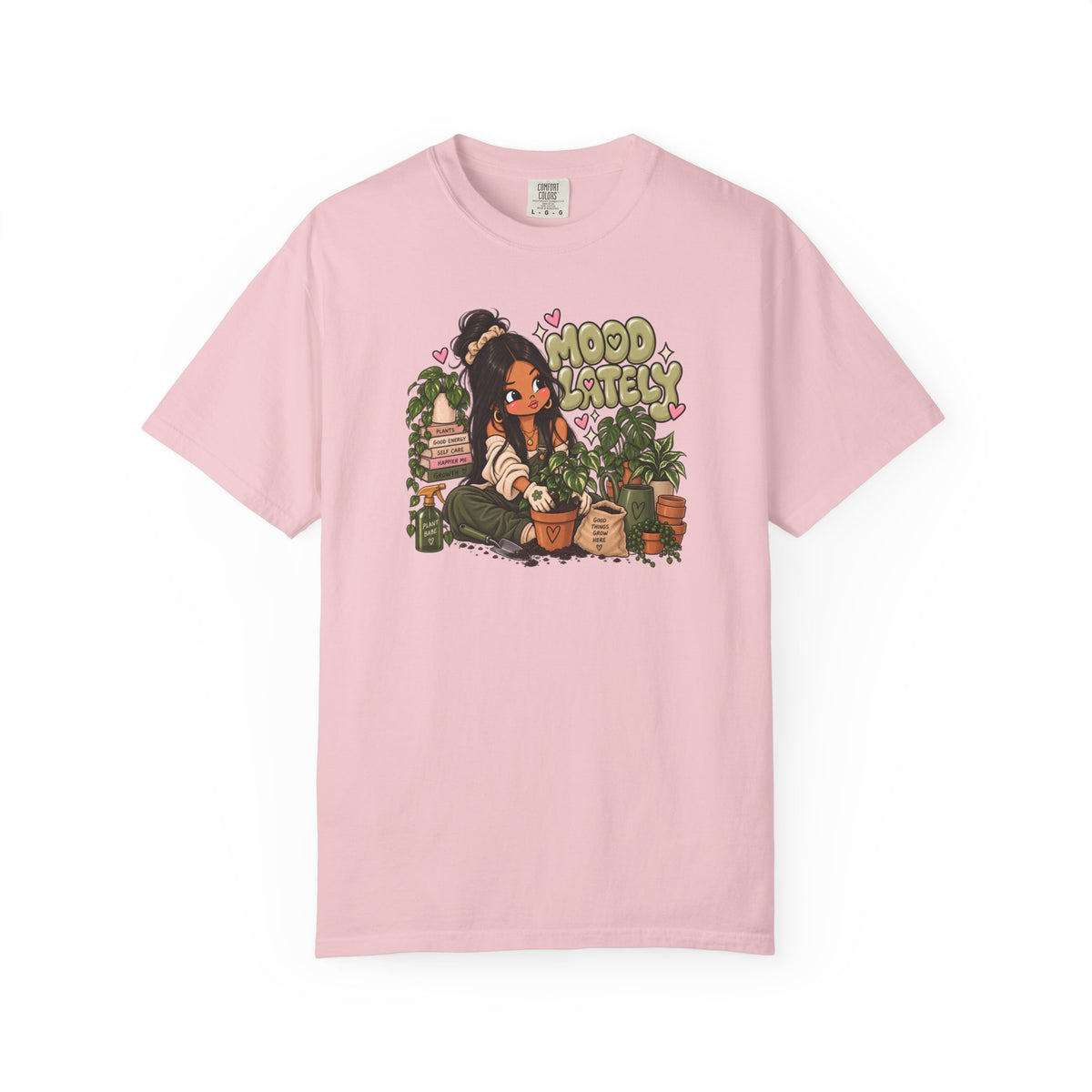 Plant Lady T-Shirt — 'Plant Baby' Cute Girl with Houseplants Graphic Tee