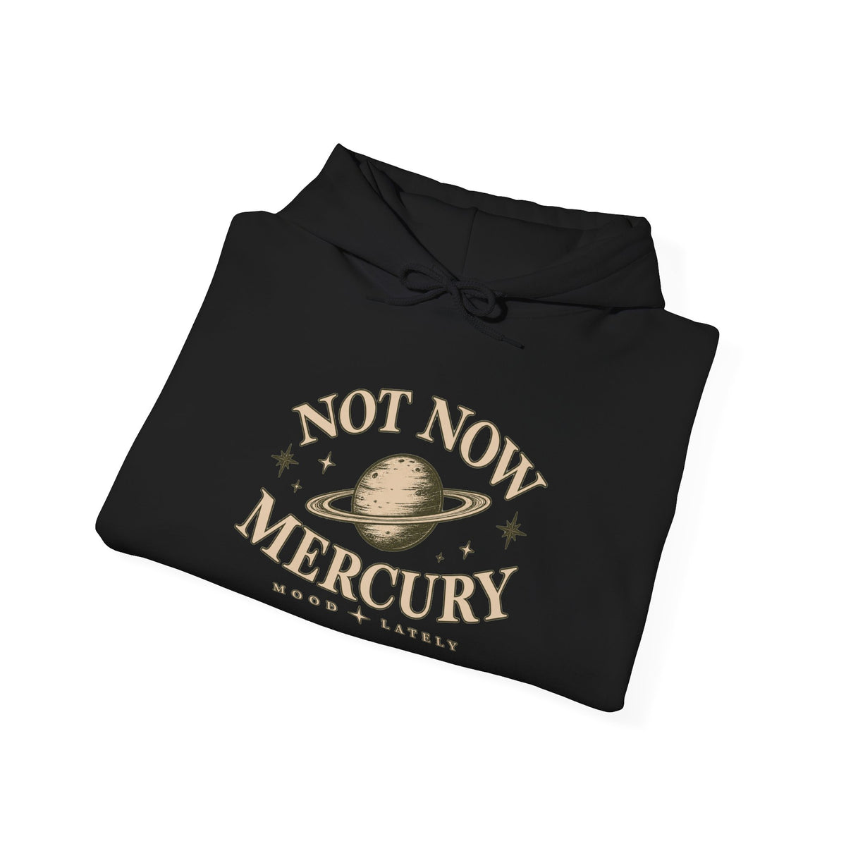 Not Now Mercury Hoodie — Mercury Retrograde Astrology Pullover