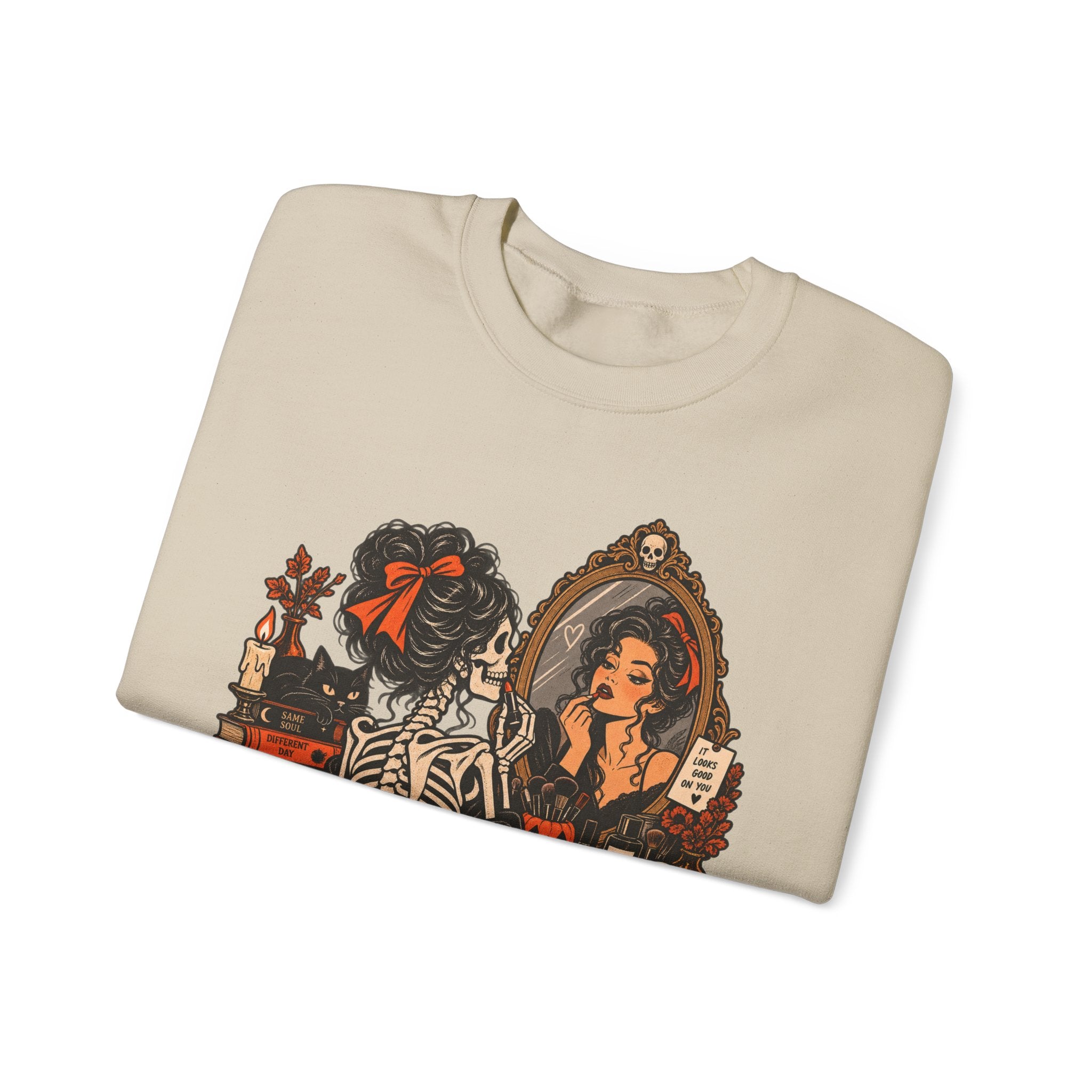 Skeleton Makeup Sweatshirt
