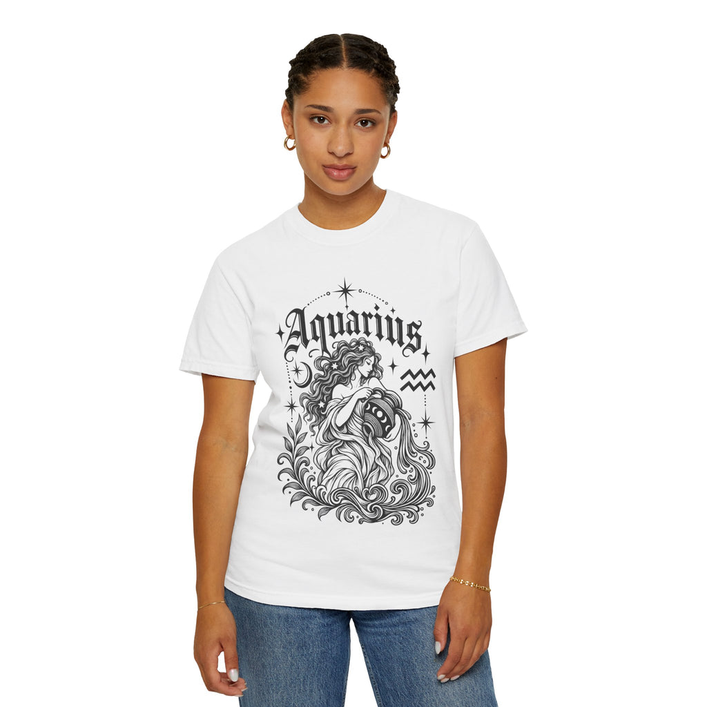 Aquarius Zodiac T-Shirt — Water Bearer Astrology Tee