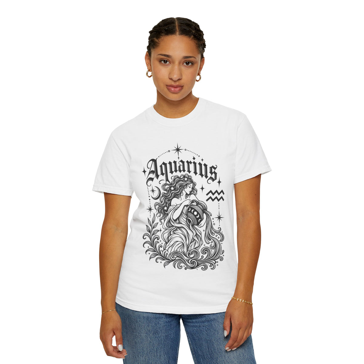 Aquarius Zodiac T-Shirt — Water Bearer Astrology Tee