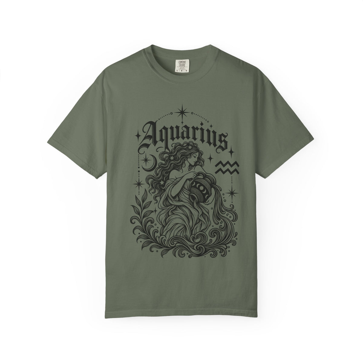 Aquarius Water Bearer Zodiac Tee — Astrology Graphic T-Shirt