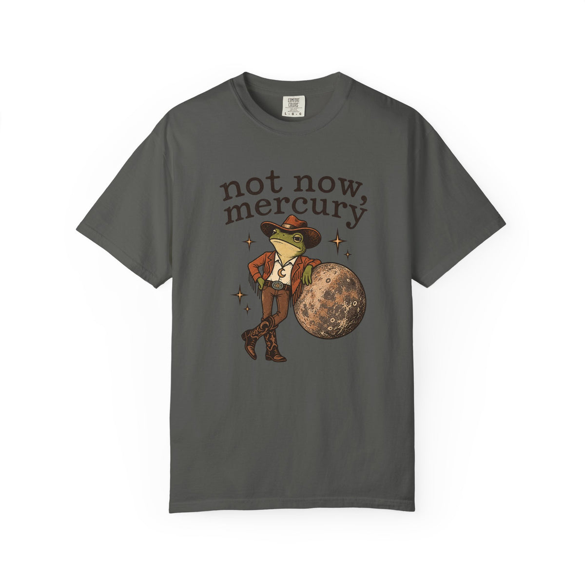 Not Now Mercury Tee — Mercury Retrograde Astrology Graphic T-Shirt