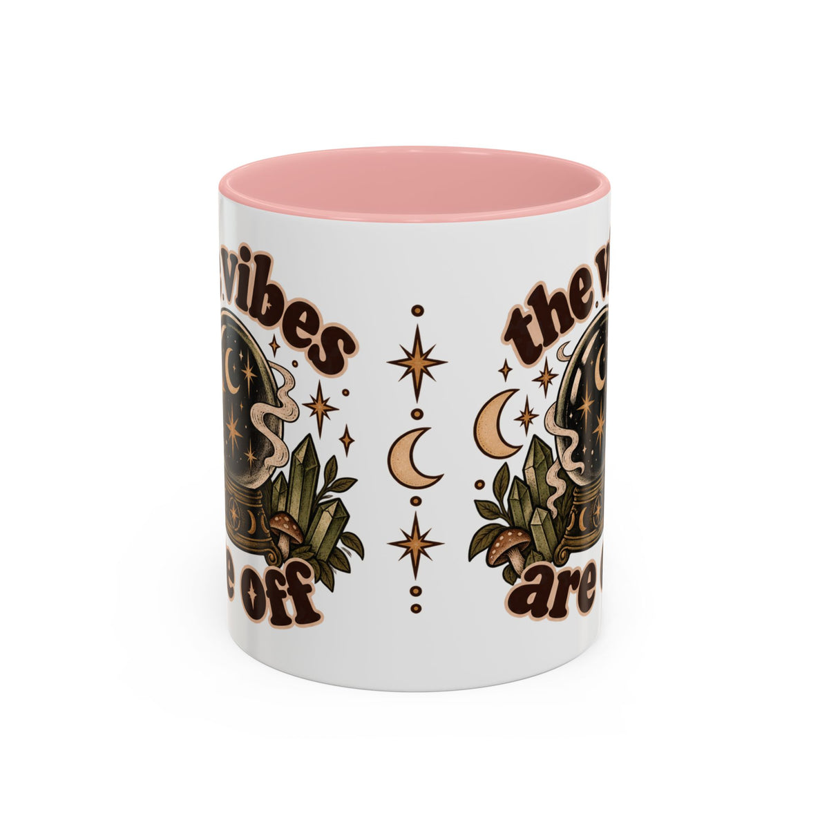 The Vibes Are Off Mug — Crystal Ball Mystical Ceramic Coffee Mug