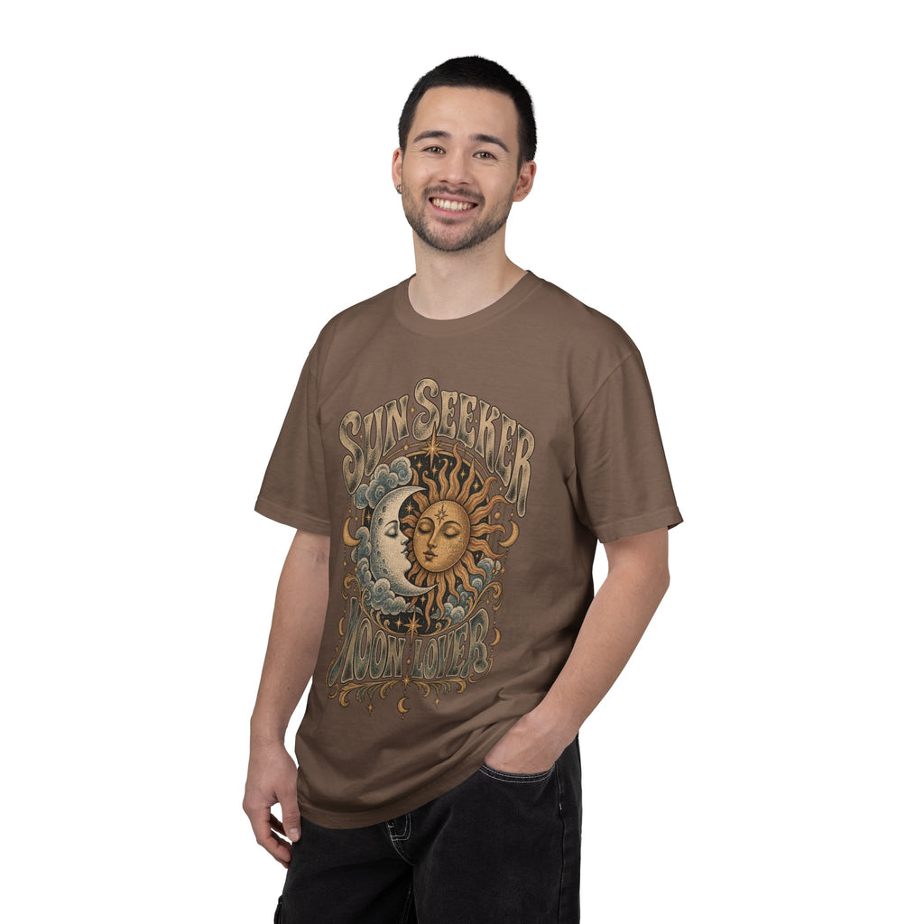 Sunseeker Moonlovers T-Shirt — Vintage Sun & Moon Graphic Tee