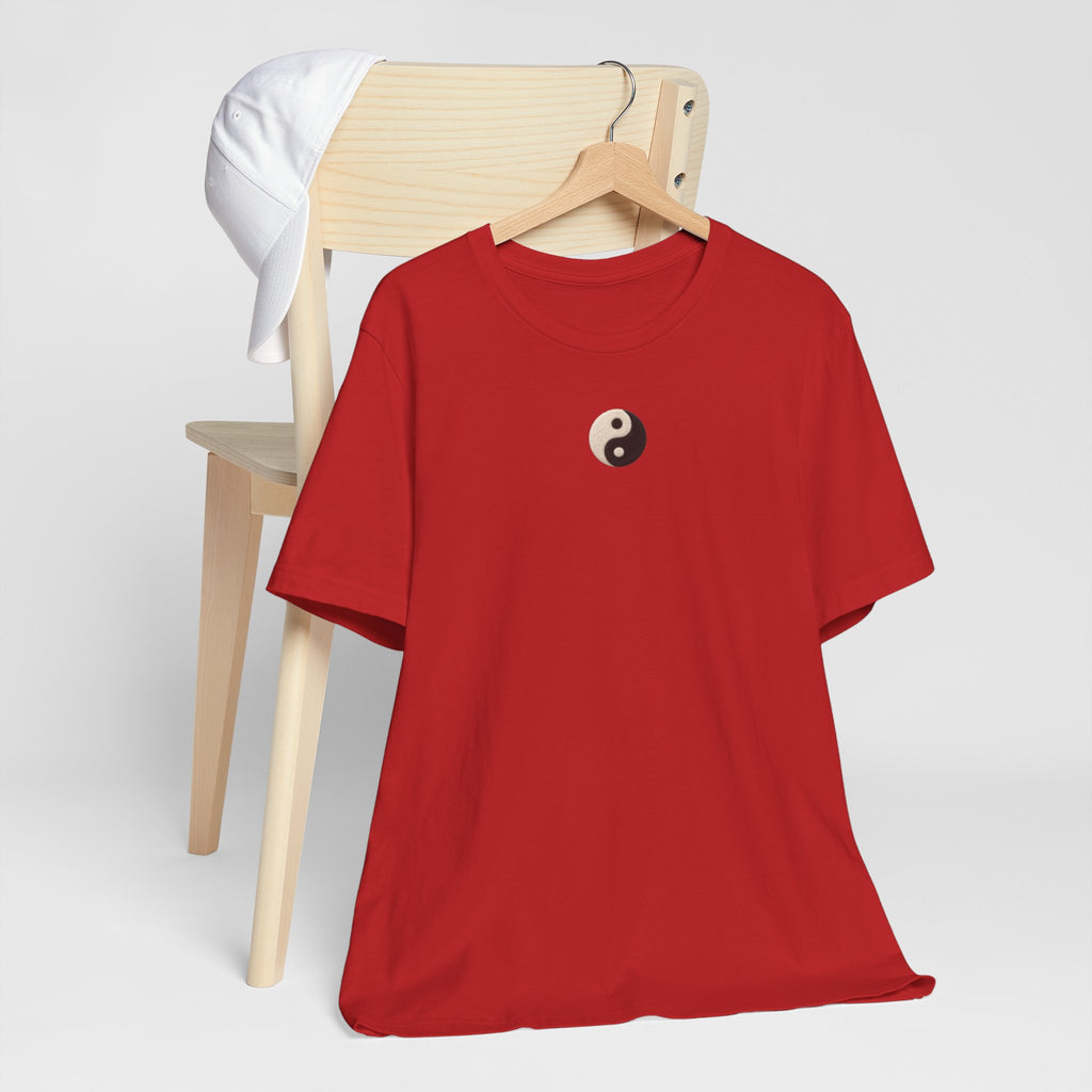 Yin Yang Minimalist Tee - Small Center Chest Yin Yang T-Shirt