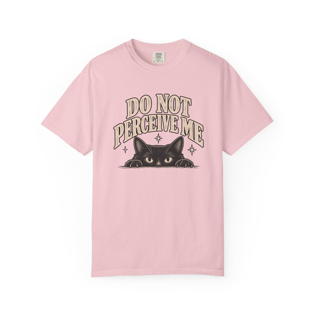 Do Not Perceive Me Tee — Funny Black Cat Introvert T-Shirt