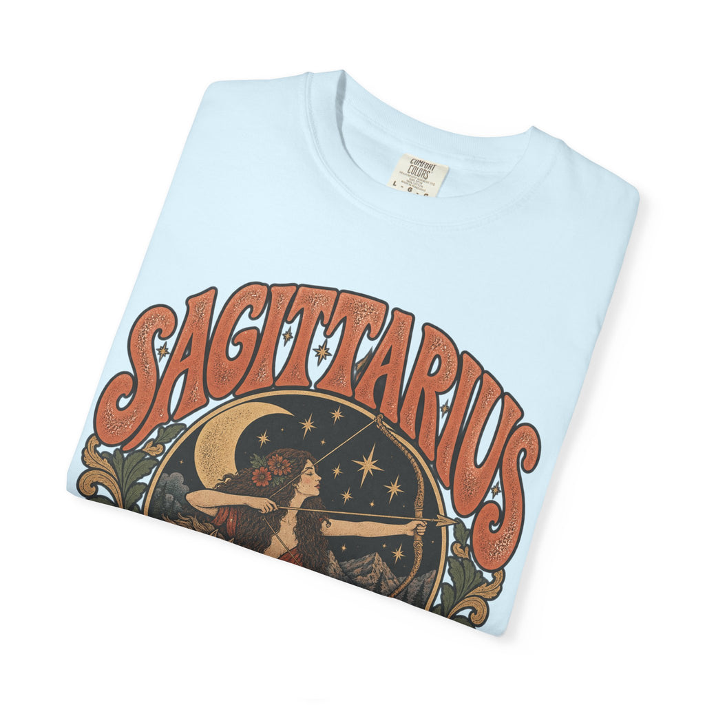 Sagittarius Zodiac T-Shirt — Retro Astrology Archer Design