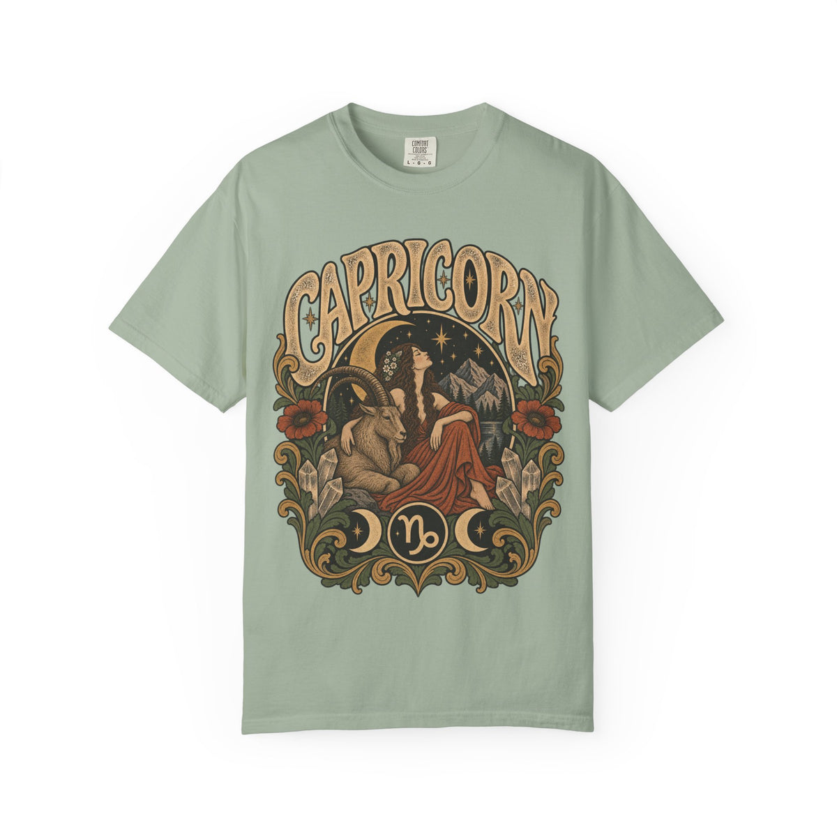 Capricorn Zodiac Tee — Vintage Astrological Graphic T-Shirt