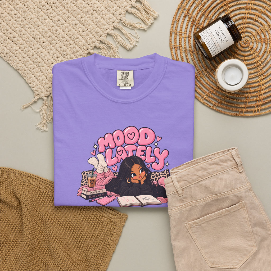 Mood Lately Graphic T-Shirt — Cozy Study Vibes