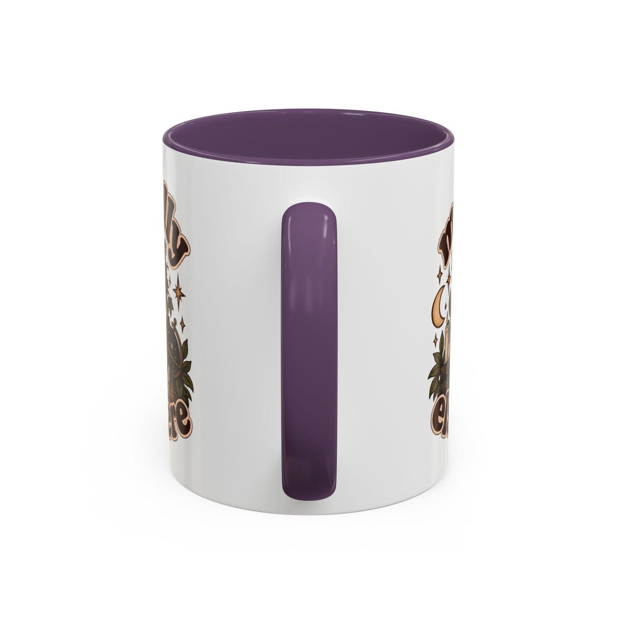 Mentally Elsewhere Mug — Black Cat Celestial Ceramic Coffee Mug