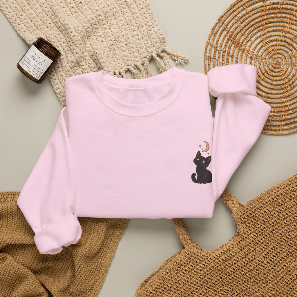 Cat Moon Gaze Sweatshirt