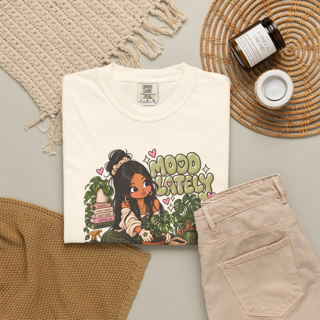 Plant Lady T-Shirt — 'Plant Baby' Cute Girl with Houseplants Graphic Tee