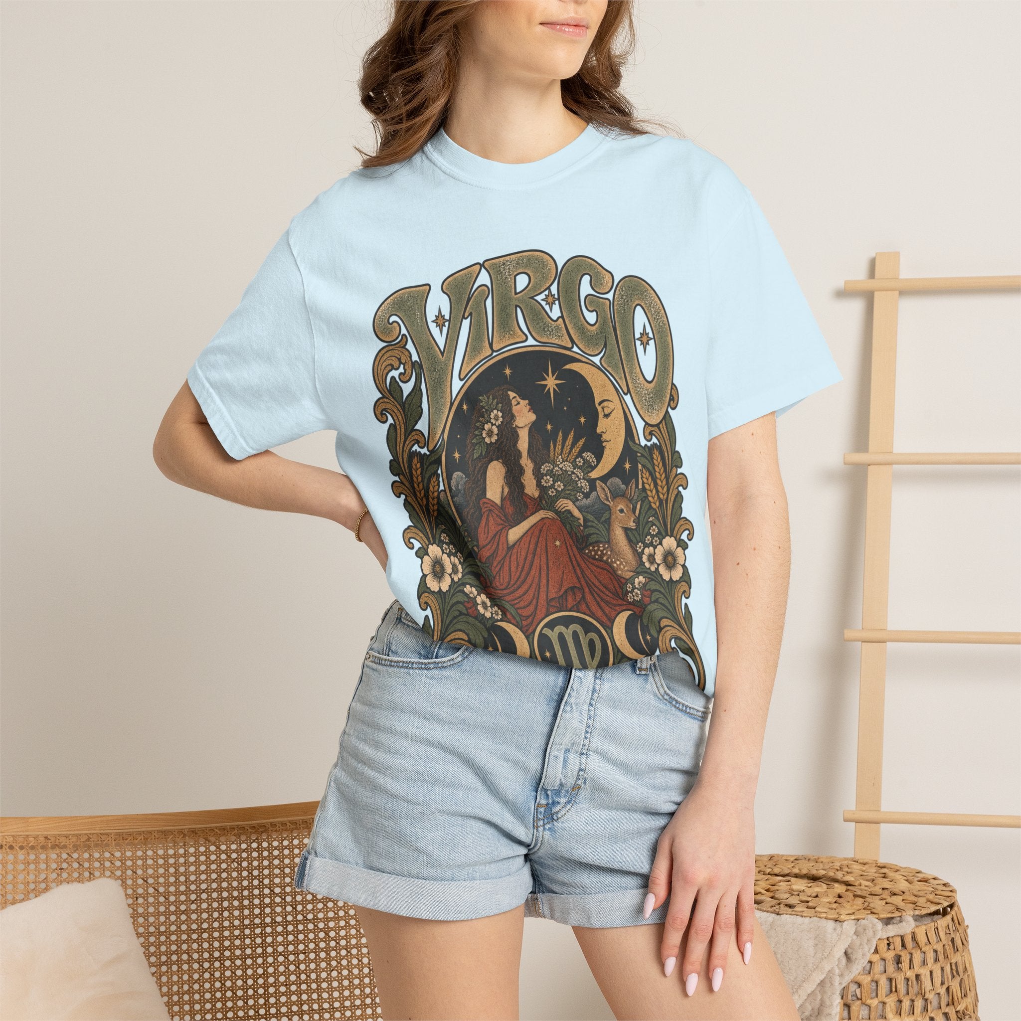 Virgo Zodiac T-Shirt — Vintage Astrology Graphic Tee