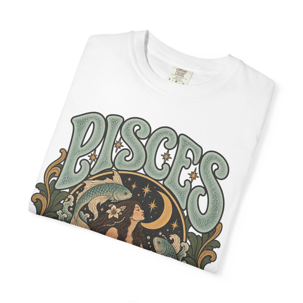 Pisces Zodiac T-Shirt — Retro Astrological Artwork