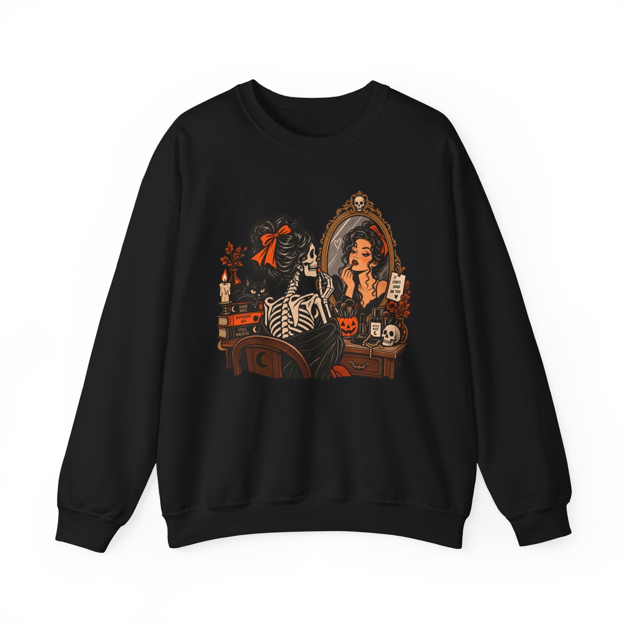 Skeleton Makeup Sweatshirt