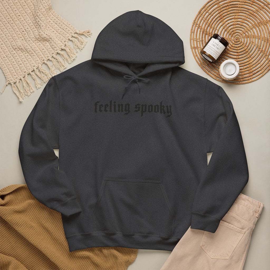 Feeling Spooky Hoodie - Gothic Script Halloween Sweatshirt