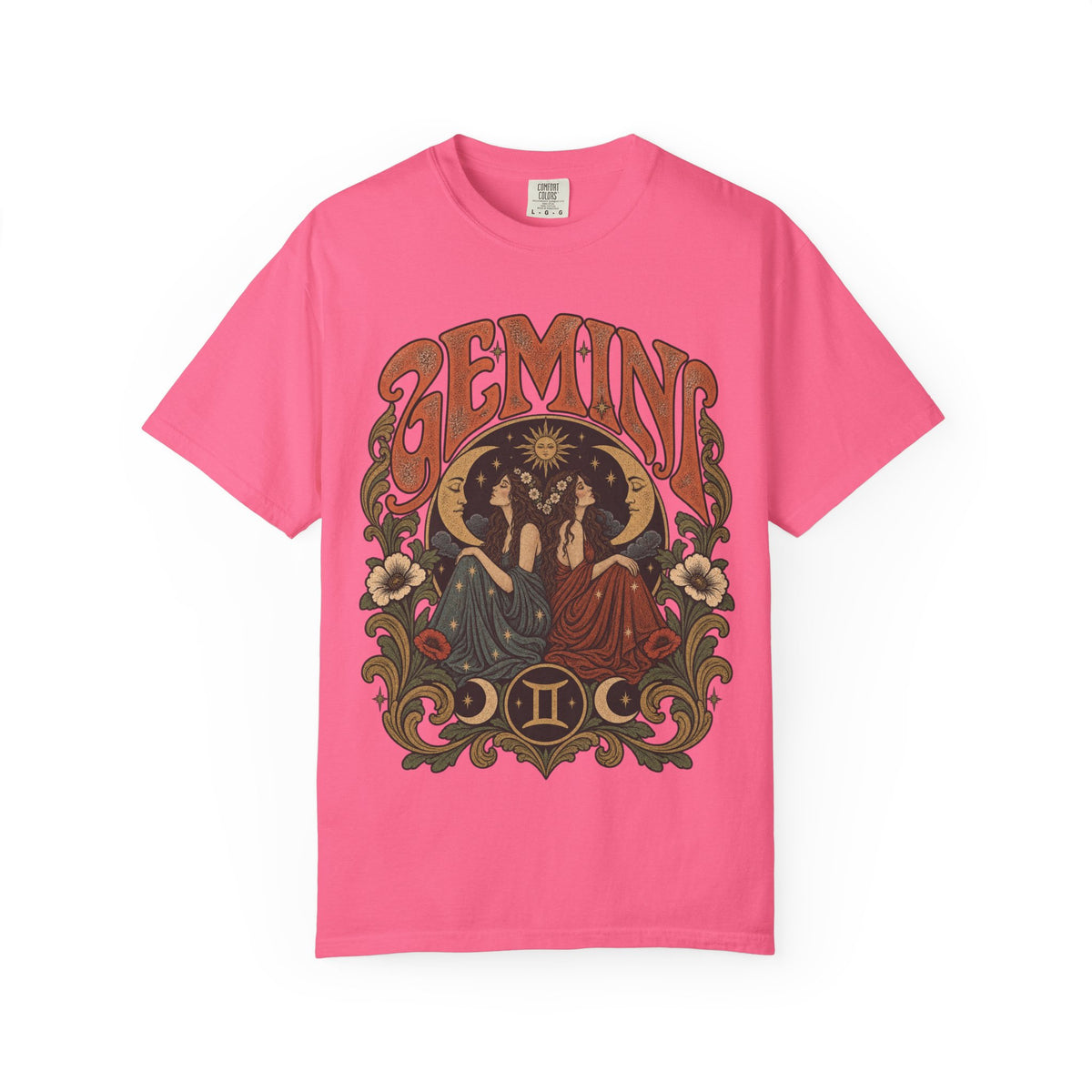 Gemini Zodiac T-Shirt — Vintage Astrological Graphic Tee