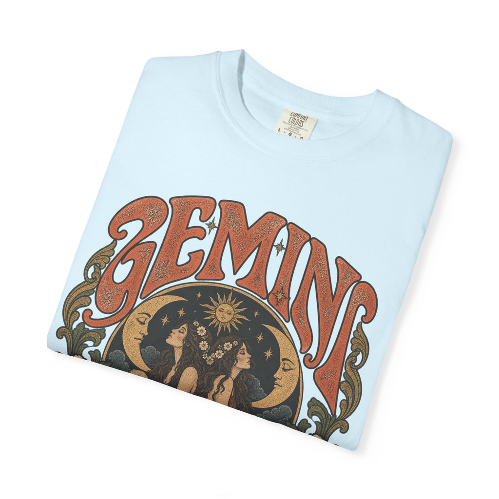 Gemini Zodiac T-Shirt — Vintage Astrological Graphic Tee