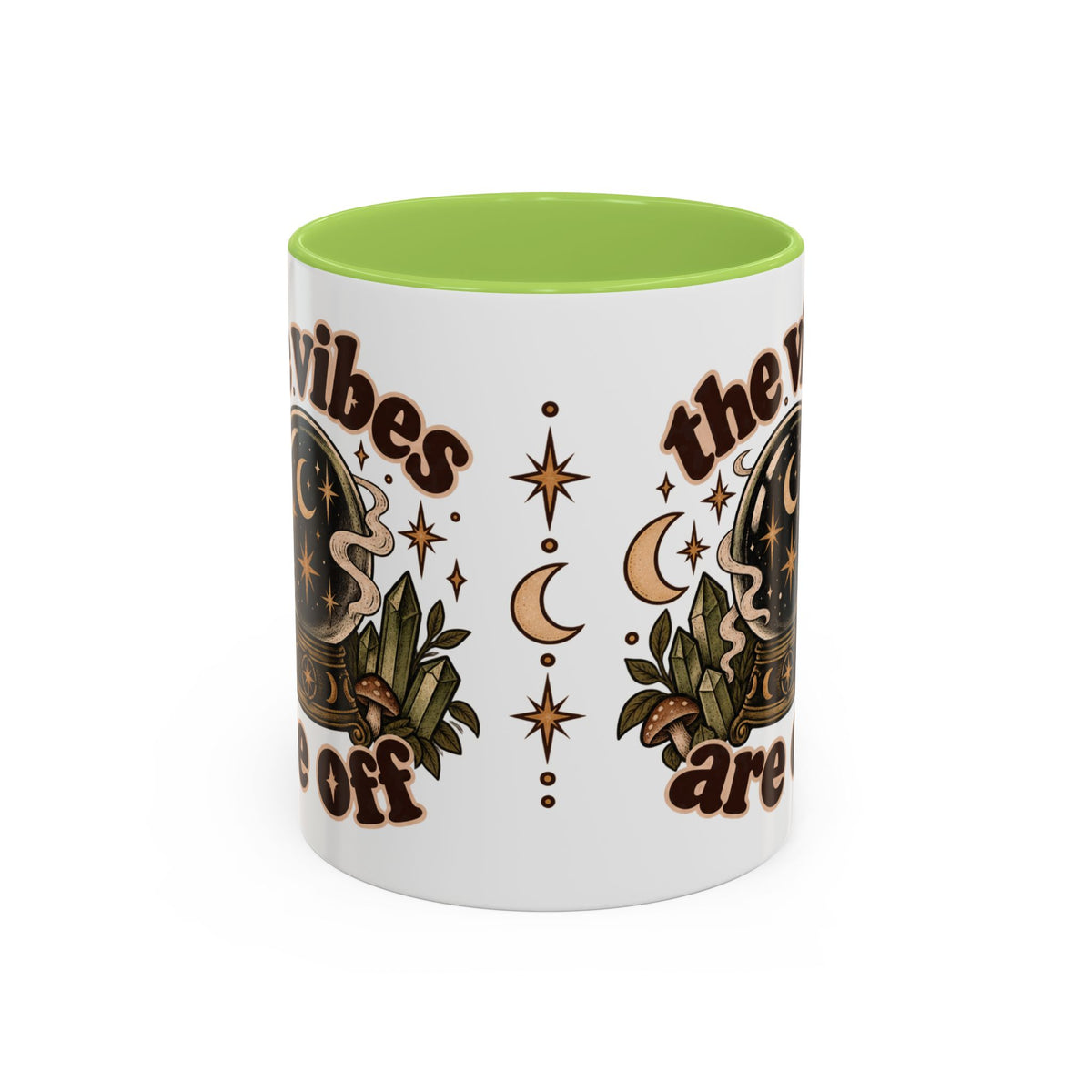 The Vibes Are Off Mug — Crystal Ball Mystical Ceramic Coffee Mug