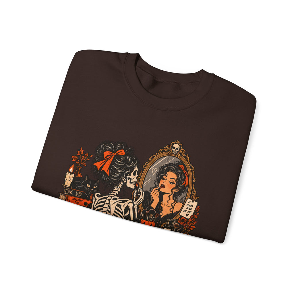 Skeleton Makeup Sweatshirt