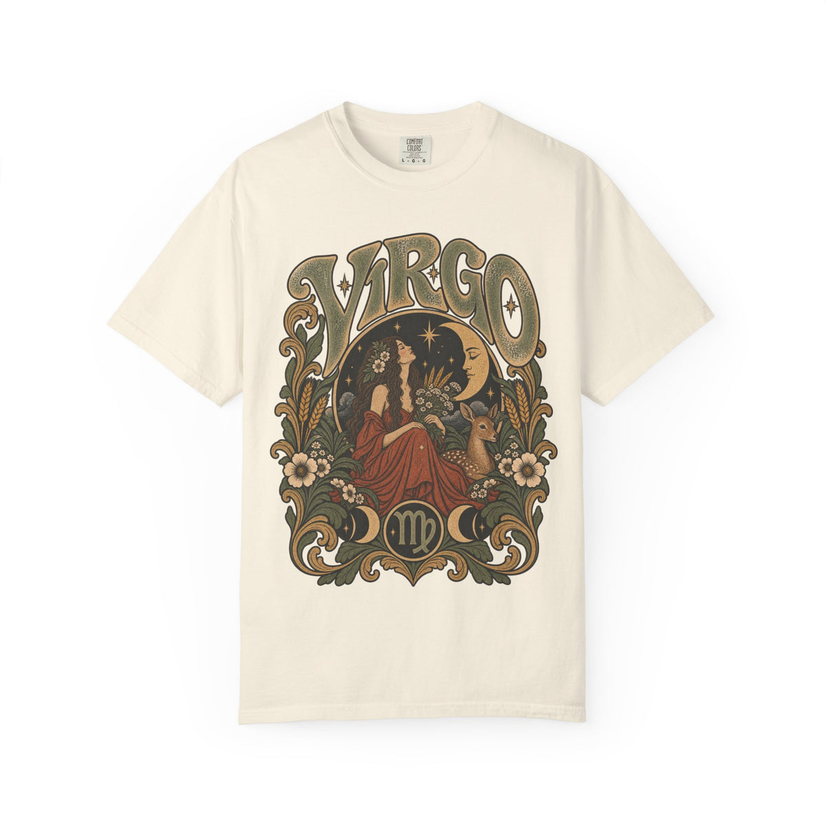 Virgo Zodiac T-Shirt — Vintage Astrology Graphic Tee