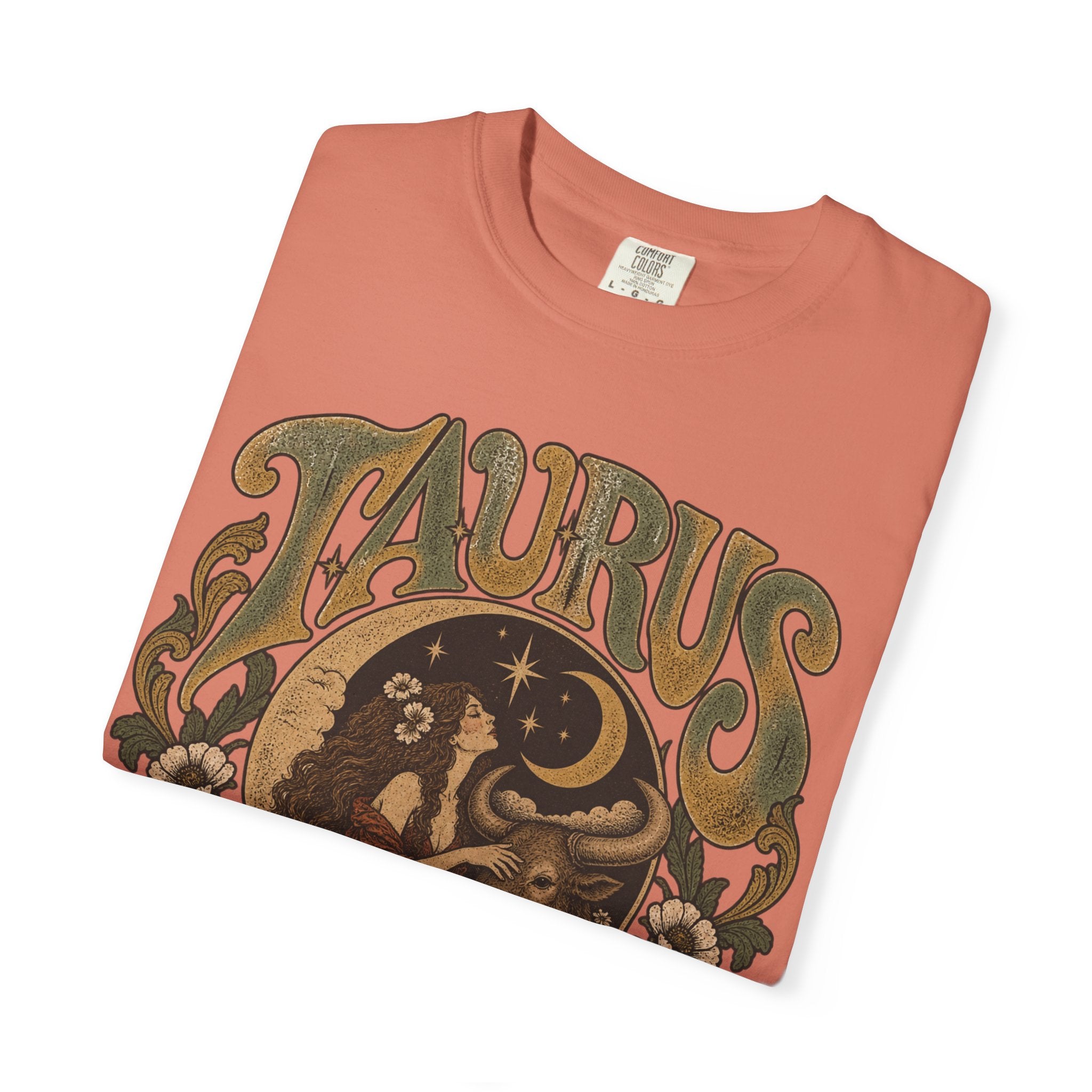 Taurus Zodiac T‑Shirt — Vintage Astrological Bull Graphic