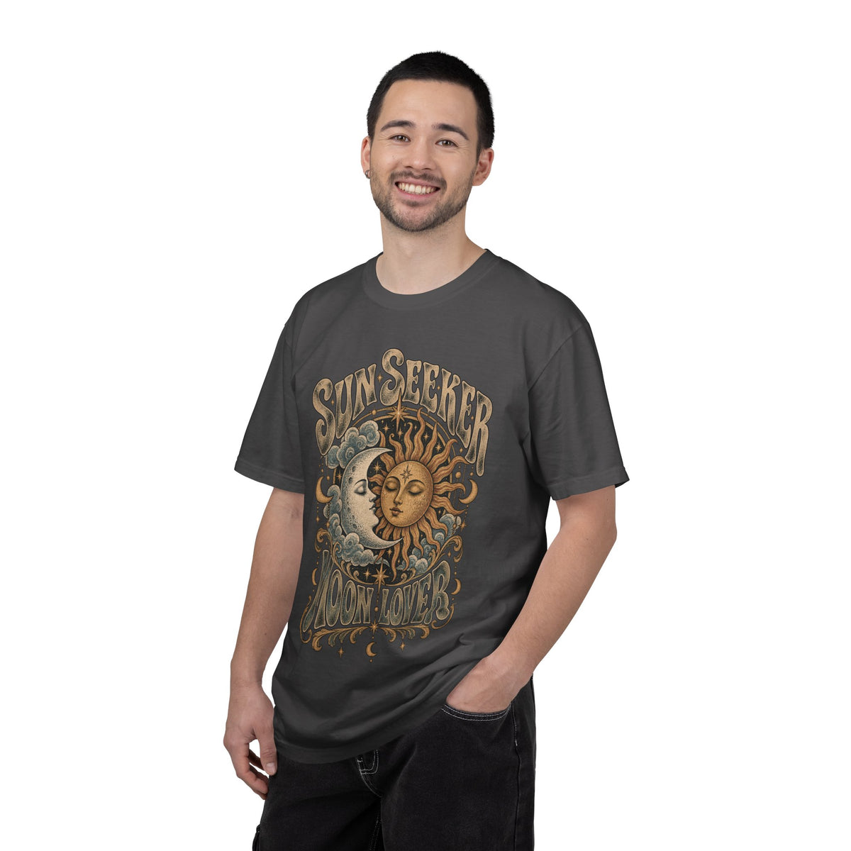 Sunseeker Moonlovers T-Shirt — Vintage Sun & Moon Graphic Tee