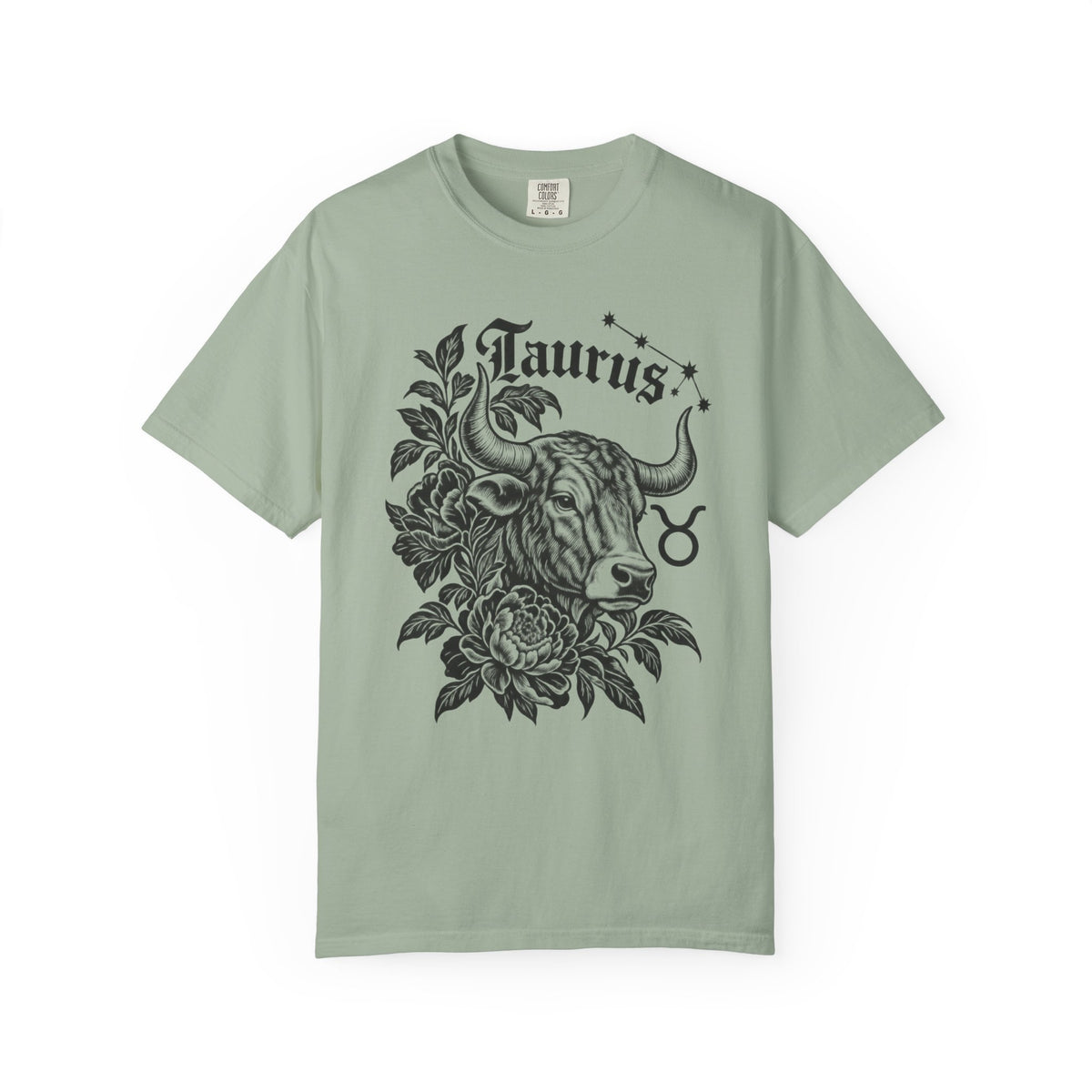 Taurus Floral Bull Zodiac Tee — Astrology Graphic T-Shirt