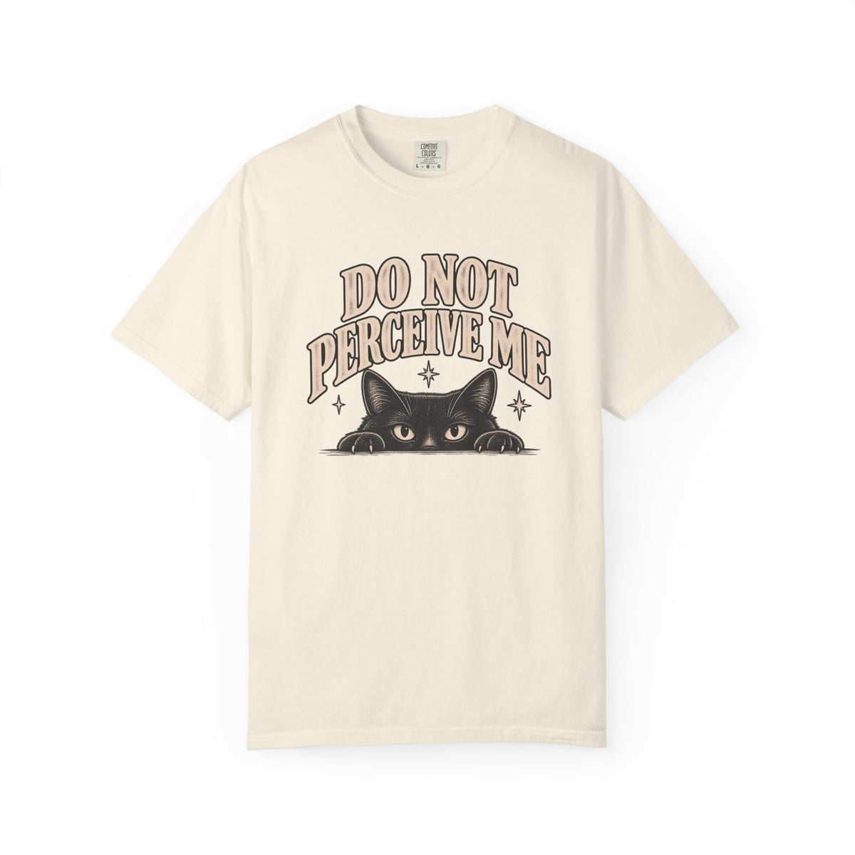 Do Not Perceive Me Tee — Funny Black Cat Introvert T-Shirt