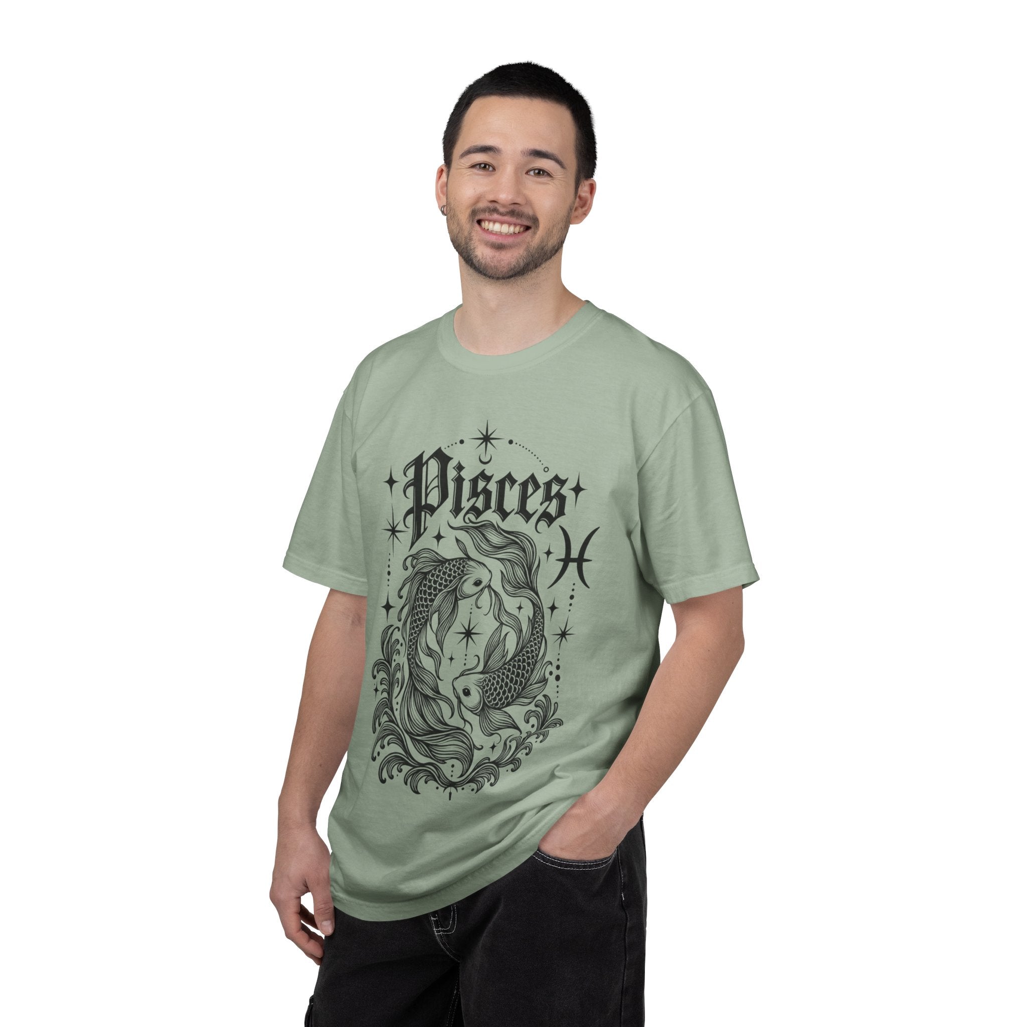 Pisces Zodiac T-Shirt — Vintage Fish Astrology Tee