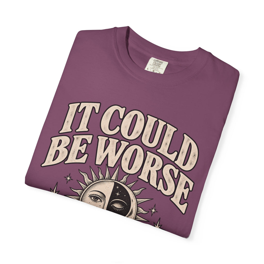 It Could Be Worse Tee — Vintage Sun & Moon Graphic T-Shirt