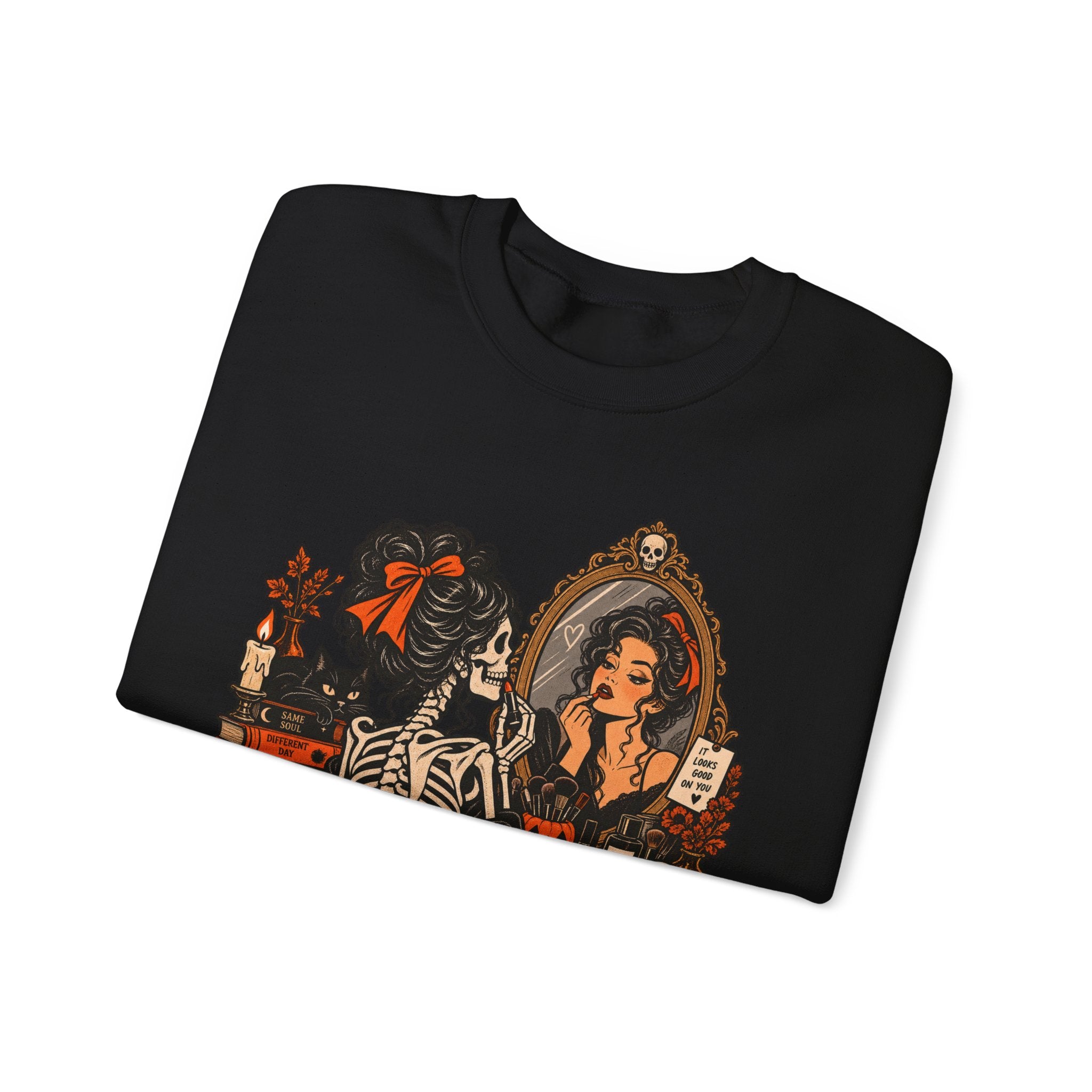 Skeleton Makeup Sweatshirt