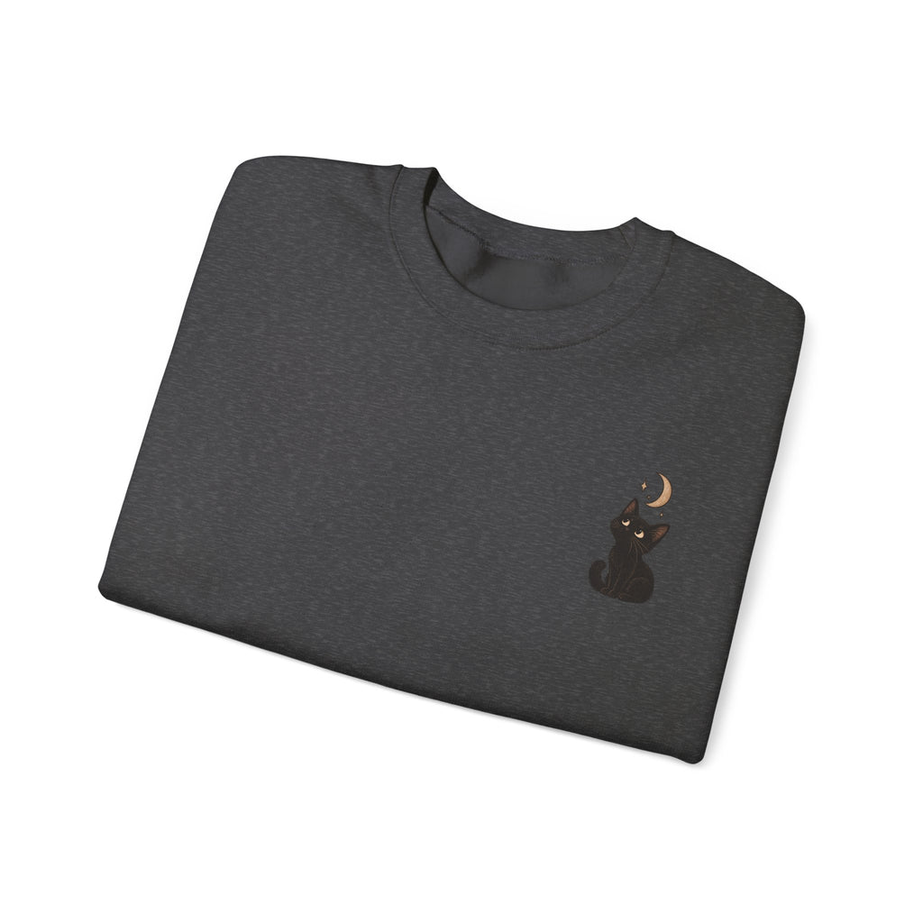 Cat Moon Gaze Sweatshirt