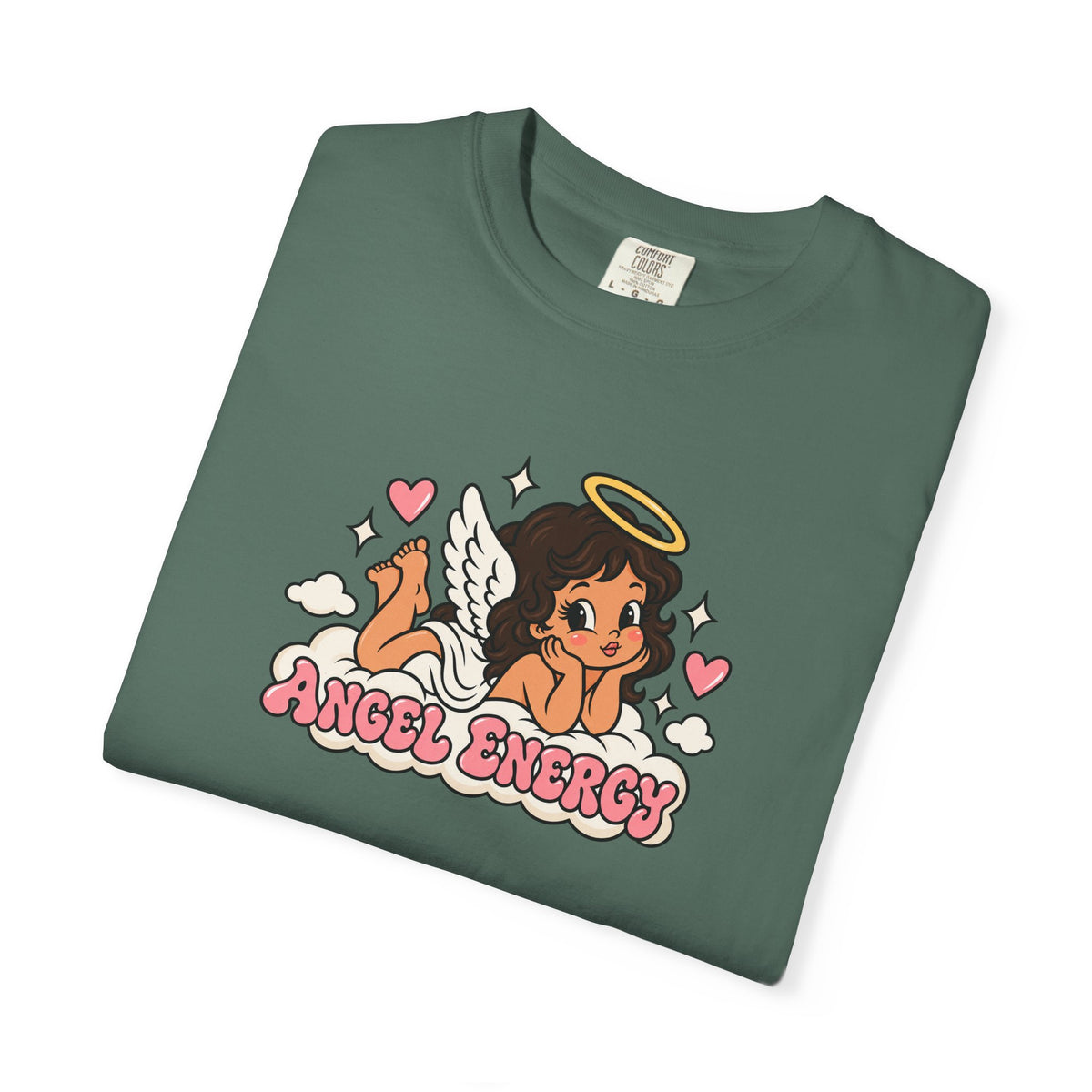 Angel Energy T-Shirt — Cute Retro Angel Graphic Tee