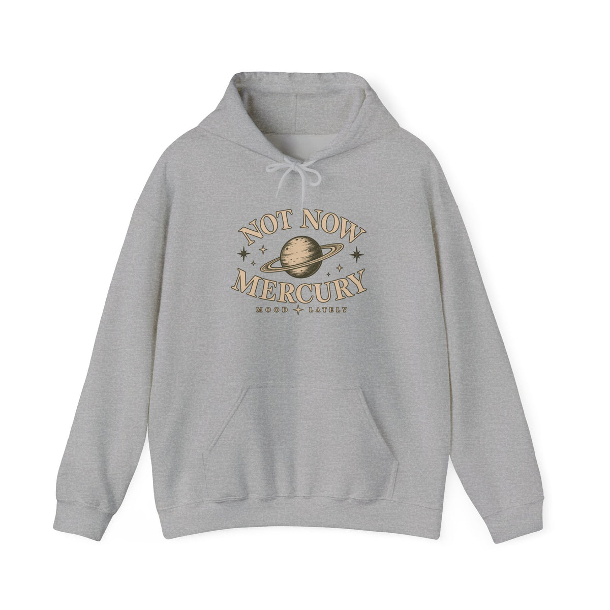 Not Now Mercury Hoodie — Mercury Retrograde Astrology Pullover