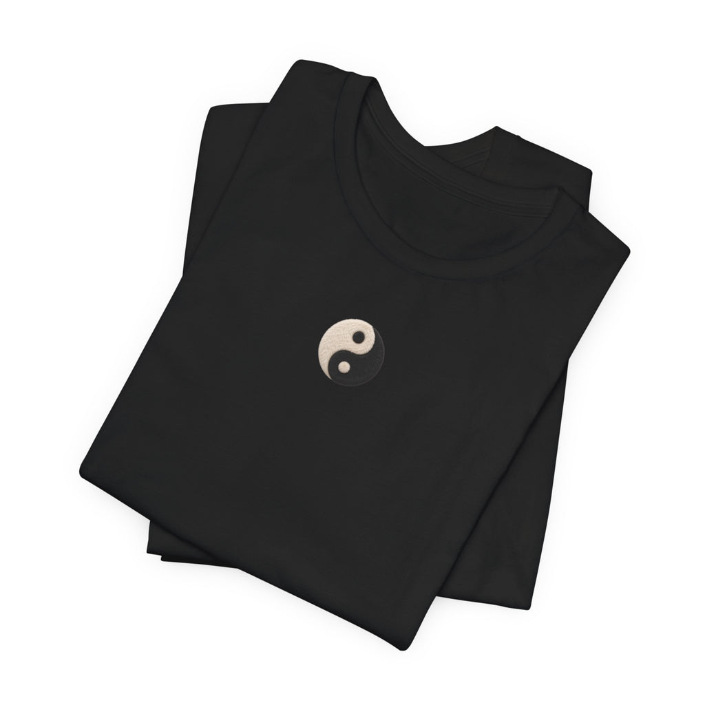 Yin Yang Minimalist Tee - Small Center Chest Yin Yang T-Shirt