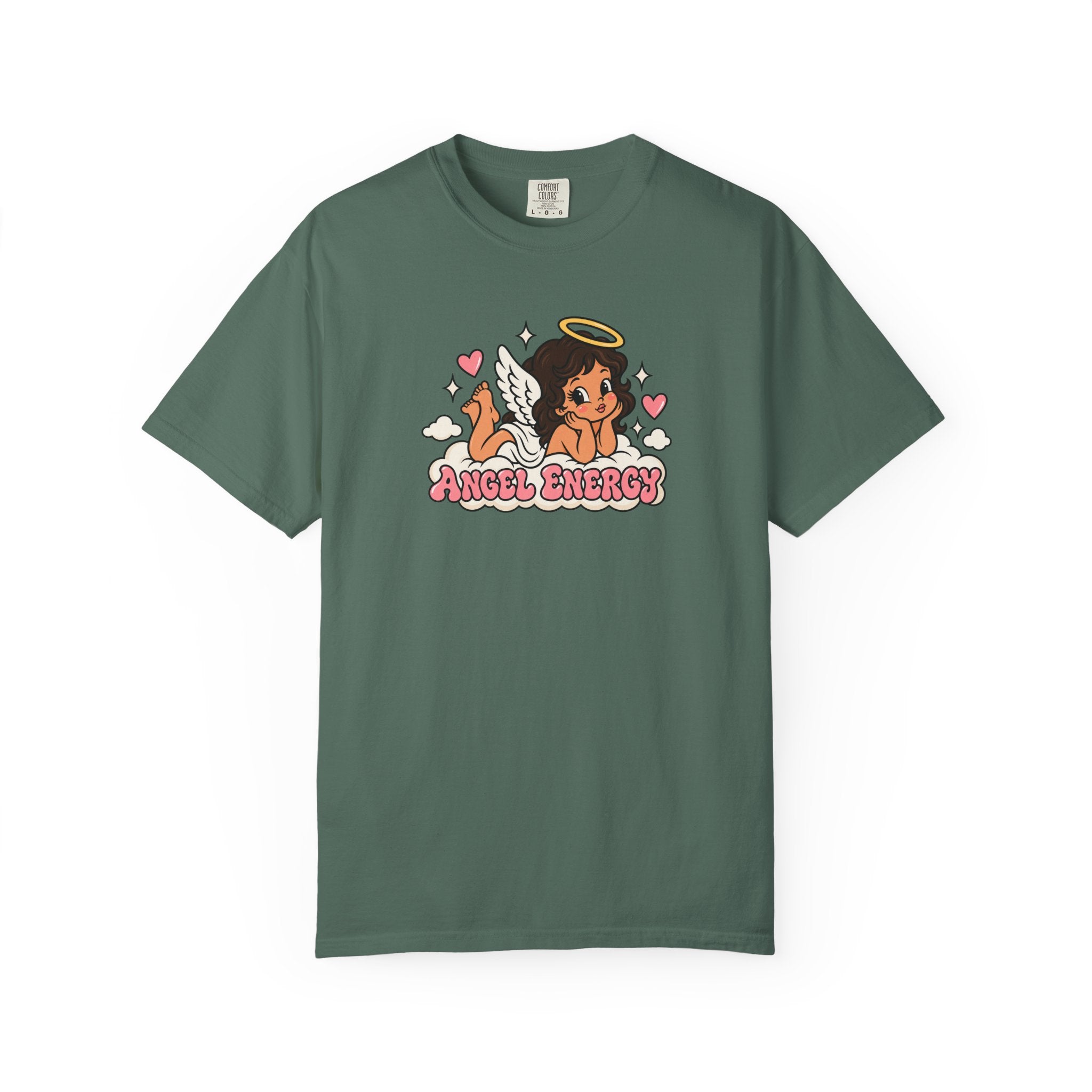 Angel Energy T-Shirt — Cute Retro Angel Graphic Tee