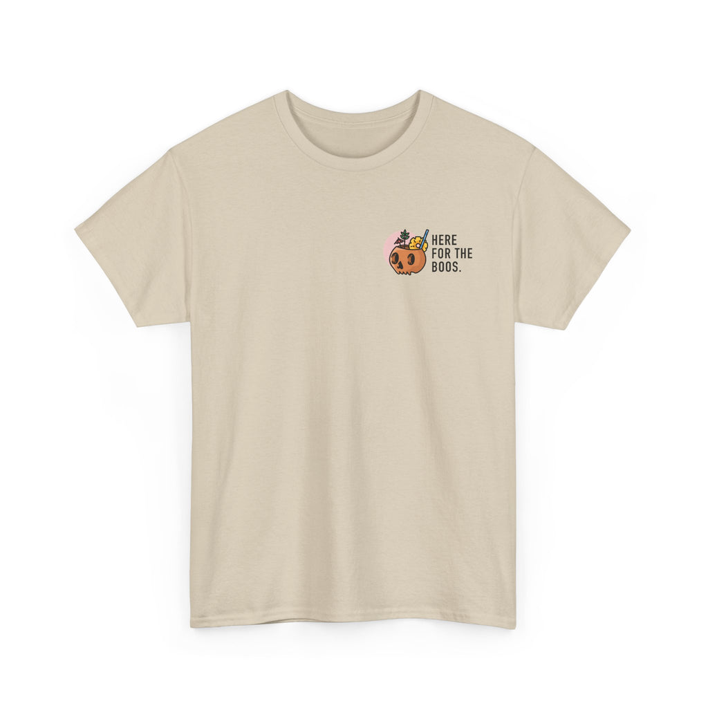 Here for the Boos Halloween T‑Shirt — Cute Boo Crew Graphic Tee