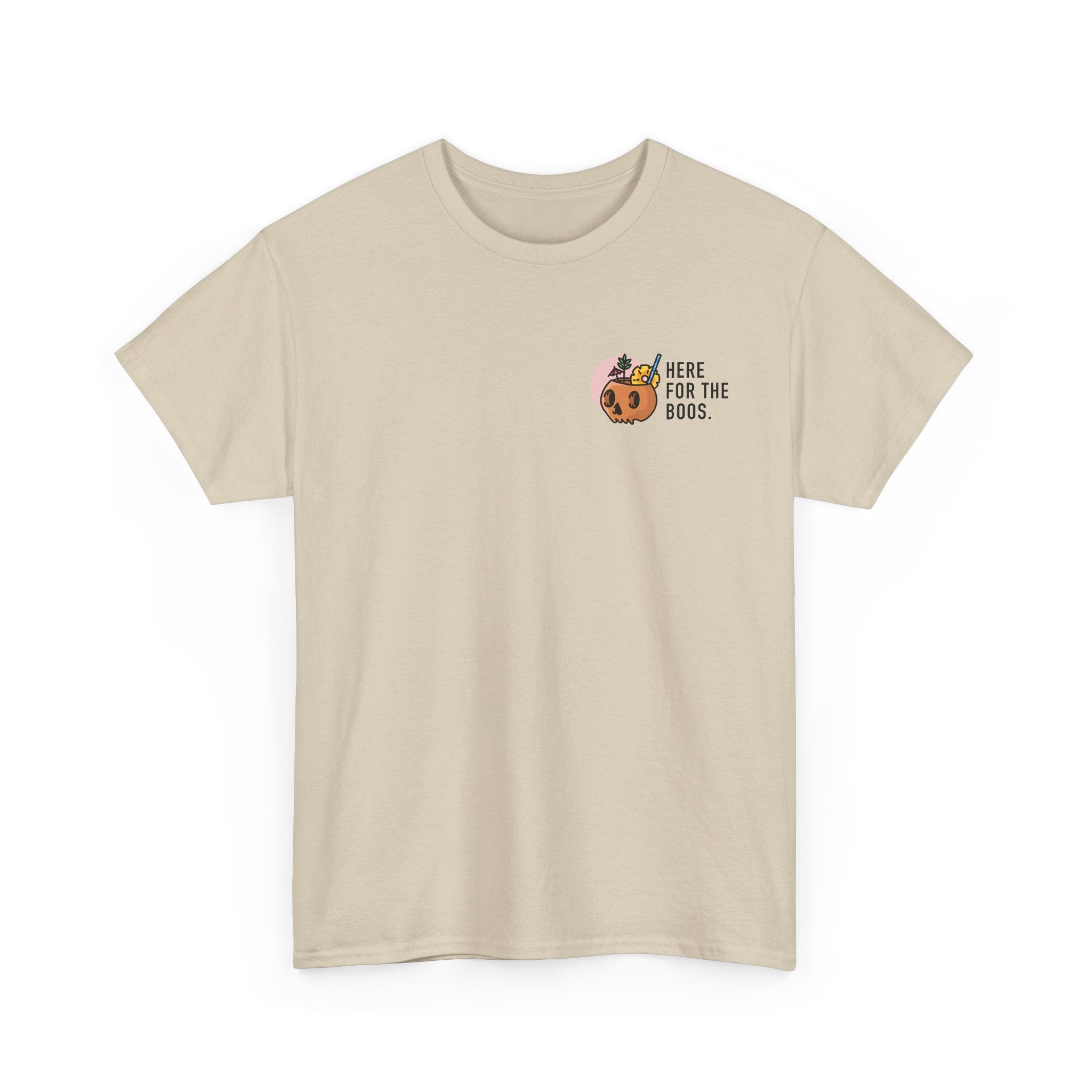 Here for the Boos Halloween T‑Shirt — Cute Boo Crew Graphic Tee