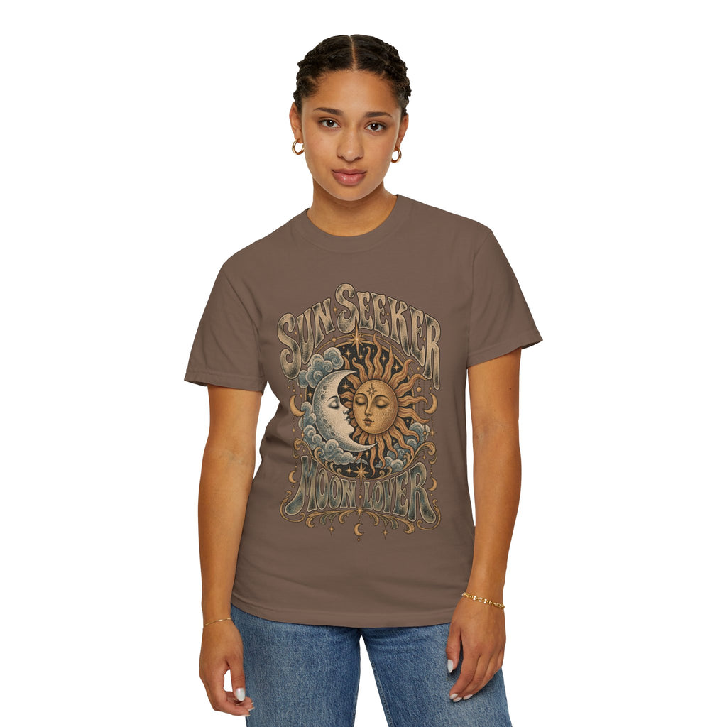 Sunseeker Moonlovers T-Shirt — Vintage Sun & Moon Graphic Tee