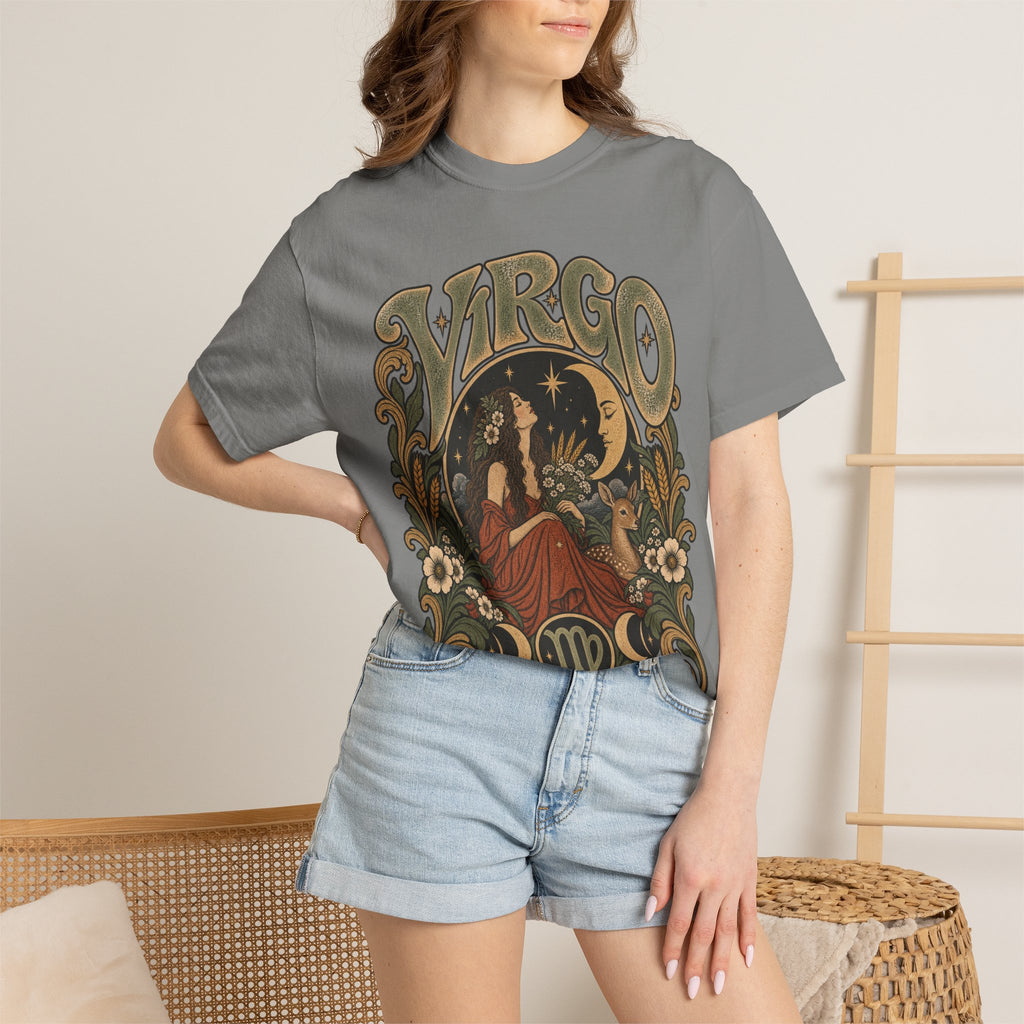Virgo Zodiac T-Shirt — Vintage Astrology Graphic Tee