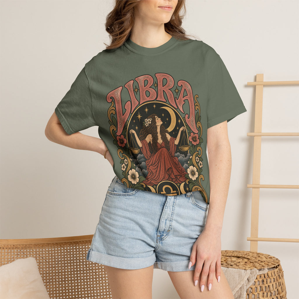 T-Shirt — Libra Vintage Zodiac Graphic Tee