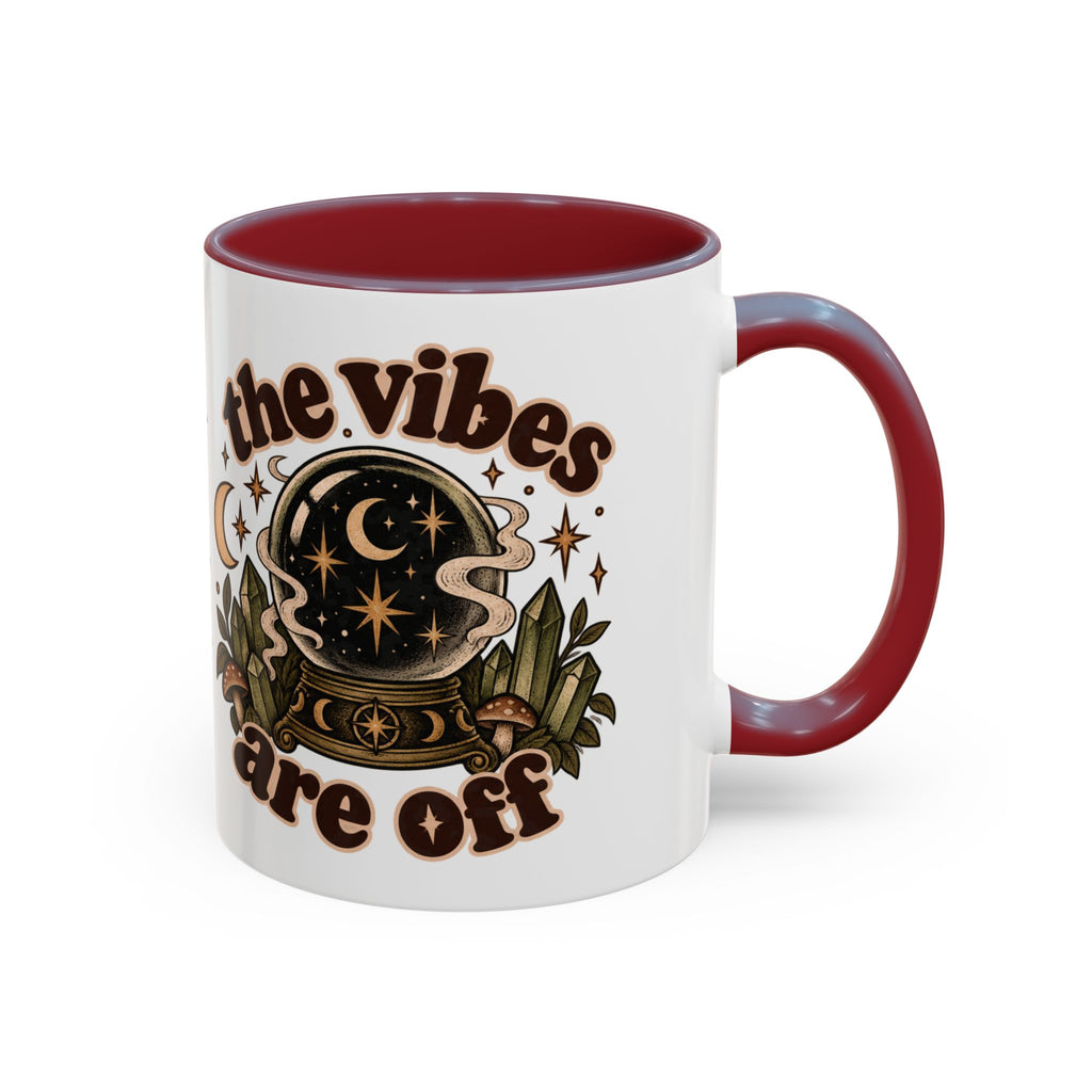 The Vibes Are Off Mug — Crystal Ball Mystical Ceramic Coffee Mug