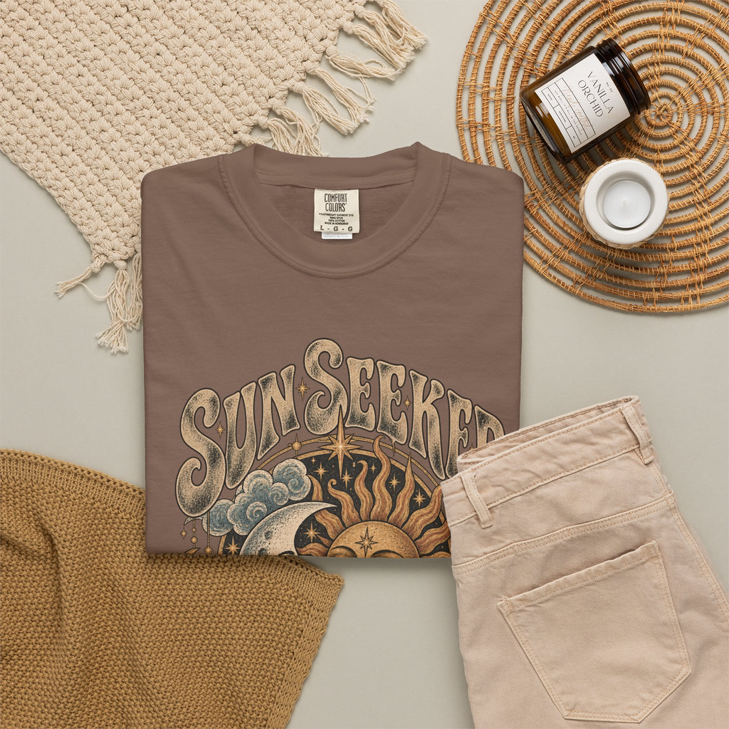 Sunseeker Moonlovers T-Shirt — Vintage Sun & Moon Graphic Tee