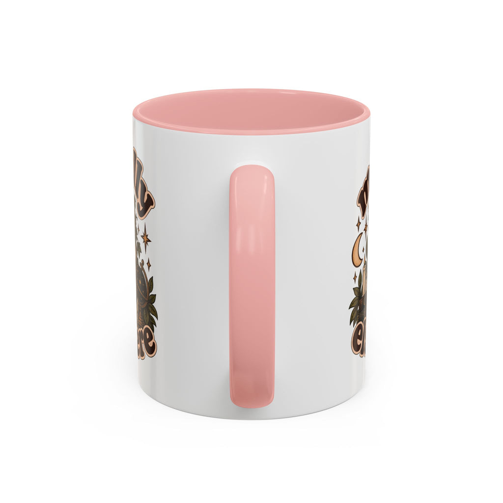 Mentally Elsewhere Mug — Black Cat Celestial Ceramic Coffee Mug