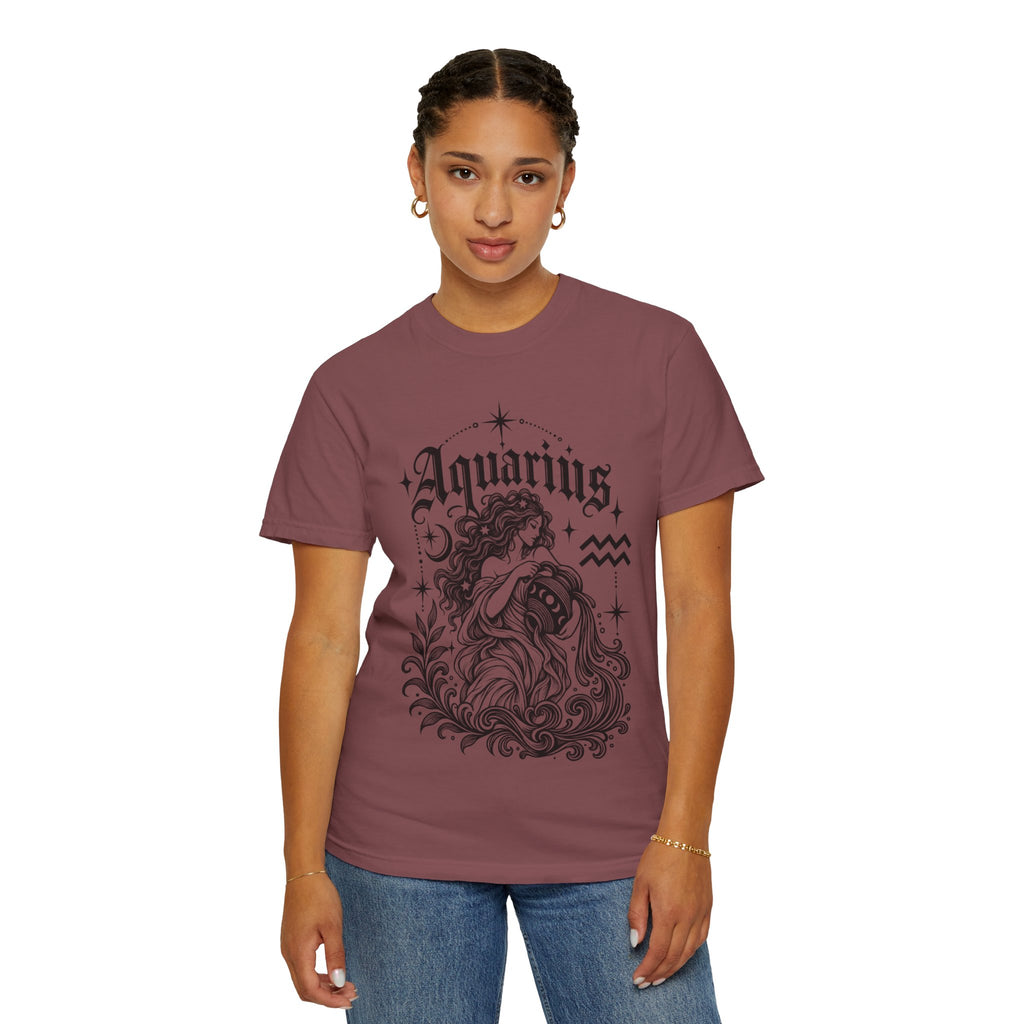 Aquarius Zodiac T-Shirt — Water Bearer Astrology Tee