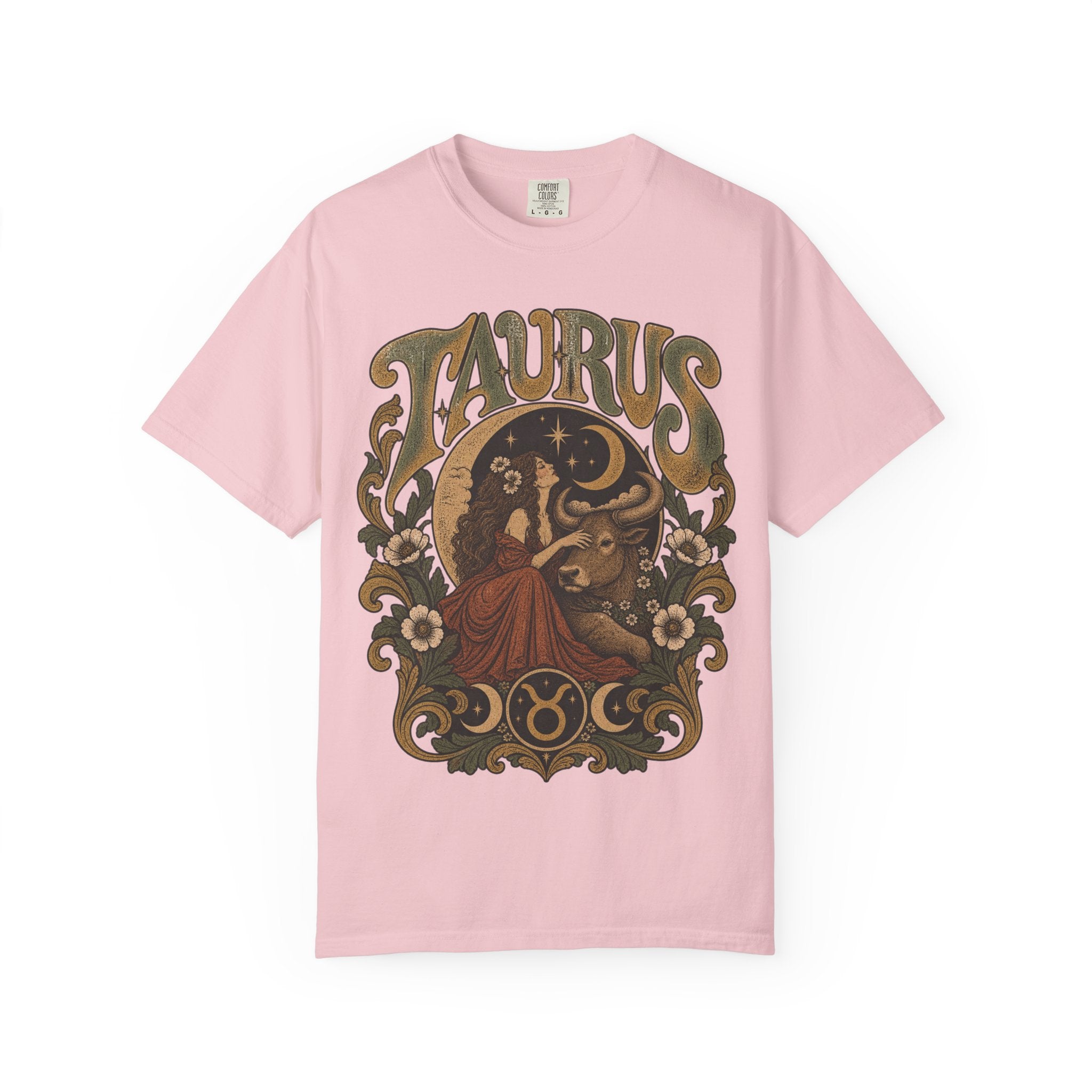 Taurus Zodiac T‑Shirt — Vintage Astrological Bull Graphic