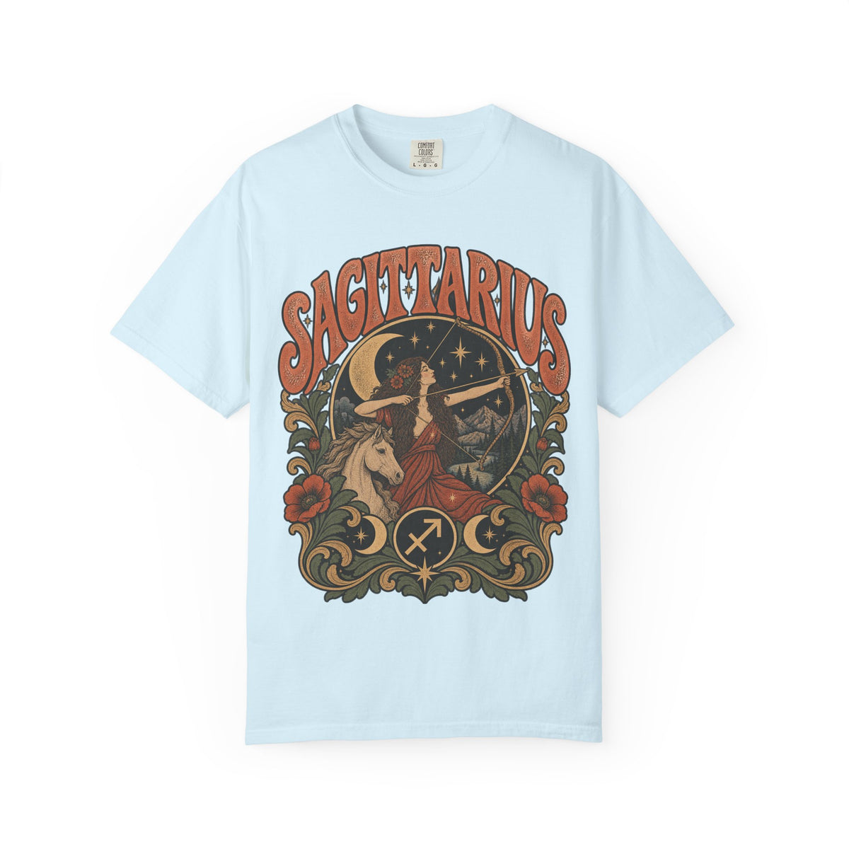 Vintage Sagittarius Zodiac Tee — Retro Archer Astrology T-Shirt