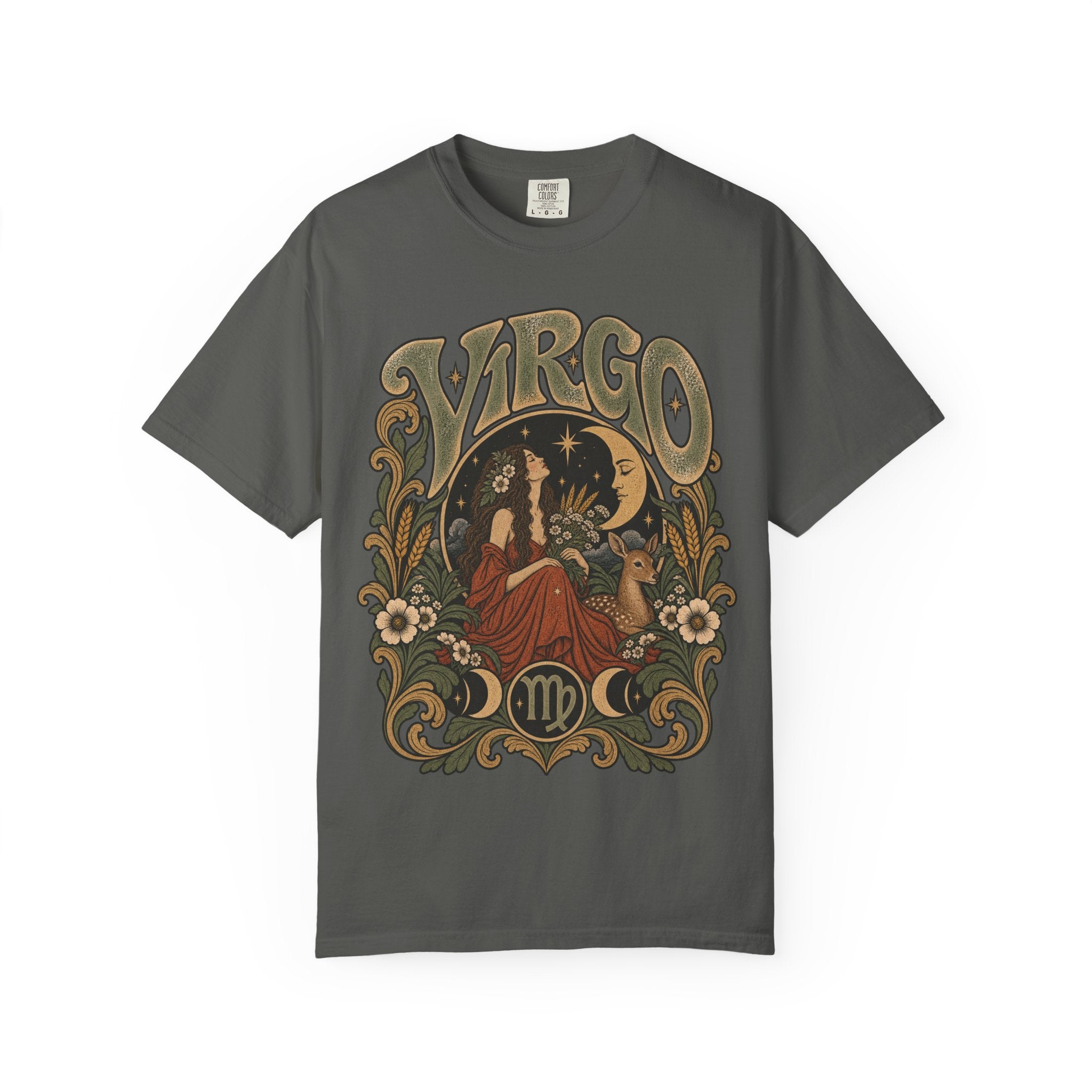 Virgo Zodiac T-Shirt — Vintage Astrology Graphic Tee